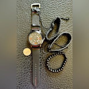 Men’s Watch And Bracelet Set